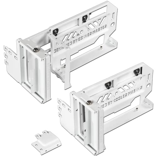 Cooler Master MasterAccessory Vertical Graphics Card Holder Kit V3 White w/Premium Riser Cable PCI-E 4.0 x16-165mm