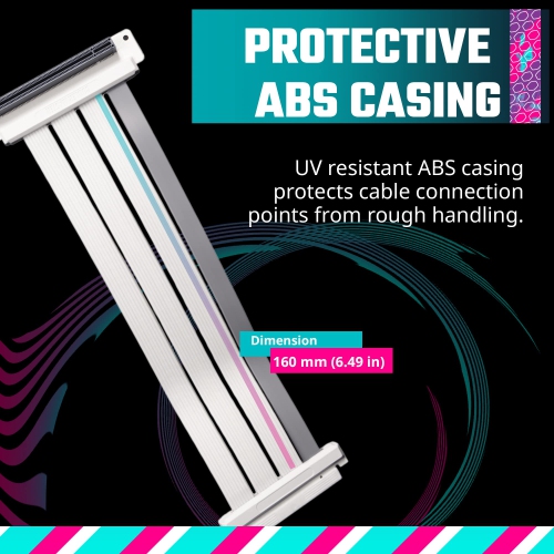 Cooler Master MasterAccessory Vertical Graphics Card Holder Kit V3 White w/Premium Riser Cable PCI-E 4.0 x16-165mm