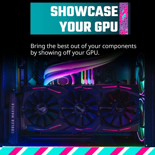 Cooler Master MasterAccessory Vertical Graphics Card Holder Kit V3 White w/Premium Riser Cable PCI-E 4.0 x16-165mm