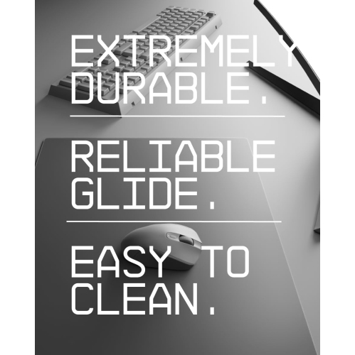 SkyPAD Glas 3.0 XL Gaming Mouse Pad with Cloud Logo | Professional Large Mouse Mat | 400 x 500 mm | Black