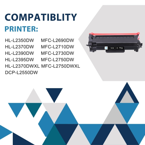 TN760 TN-760 TN-730 TN730 Toner Cartridge 2-Pack High-Yield Black Compatible for Brother TN760 TN730 TN-760 TN-730 TN ..