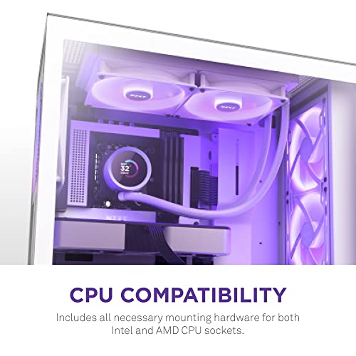 NZXT Kraken 280 RGB - 280mm AIO CPU Liquid Cooler - Customizable 1.54"" Square LCD Display for Images, Performance Met..