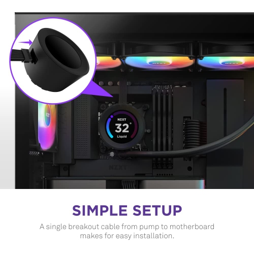 NZXT Kraken Elite RGB 360-360mm AIO CPU Liquid Cooler - Customizable 2.36"" Wide-Angle LCD Display for GIFS, Images