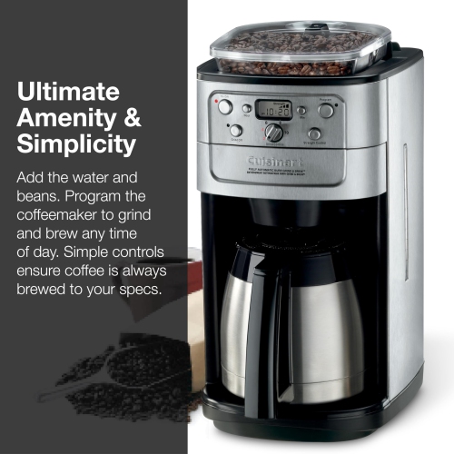 Cuisinart DGB-950BCC Burr Grind & Brew 10-Cup Automatic Coffeemaker, Thermal Carafe