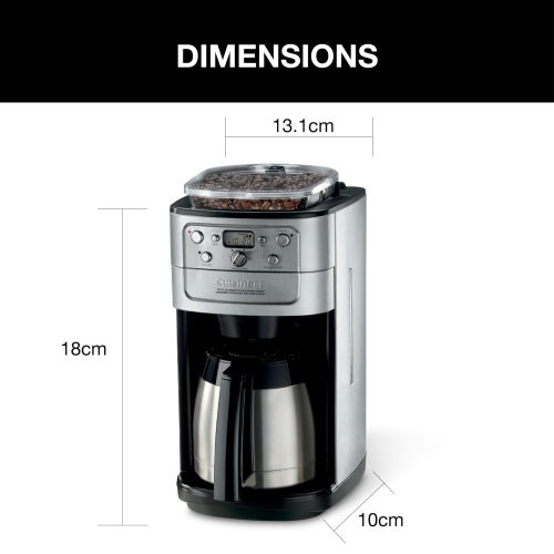 Cuisinart DGB-950BCC Burr Grind & Brew 10-Cup Automatic Coffeemaker, Thermal Carafe