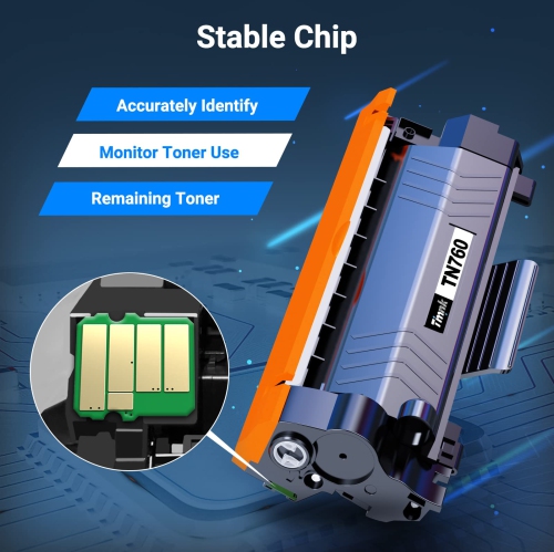 Timink TN760 4PK Replacement for Brother TN-760 TN730 High Yield Toner Cartridge, for MFC-2710DW HL-L2395DW DCP-L2550DW