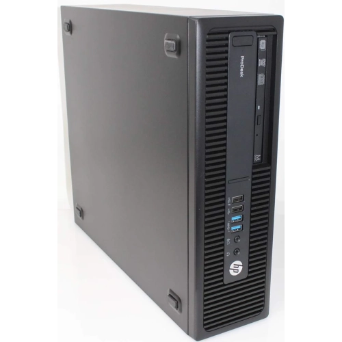 HP 600 G2 SFF Desktop, Intel Quad-Core i5 6500 up to 3.6GHz, 32GB RAM, 256GB SSD, HD Graphics 530, 4K/3-Monitor Support, Wi-Fi, Bluetooth, Windows 10