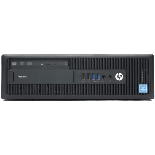 HP 600 G2 SFF Desktop, Intel Quad-Core i5 6500 up to 3.6GHz, 32GB RAM, 256GB SSD, HD Graphics 530, 4K/3-Monitor Support, Wi-Fi, Bluetooth, Windows 10