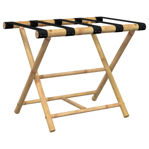 VIDAXL  Folding Luggage Rack 62X42X50.5 Cm Bamboo