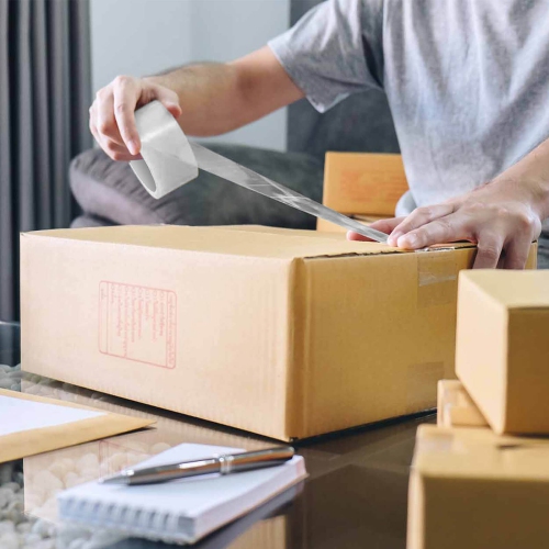 Costway – Ruban d’emballage transparent robuste 72 rouleaux, 2,36 po de largeur, 65,6 verges par rouleau