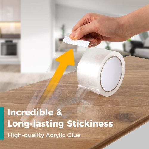 Costway – Ruban d’emballage transparent robuste 72 rouleaux, 2,36 po de largeur, 65,6 verges par rouleau