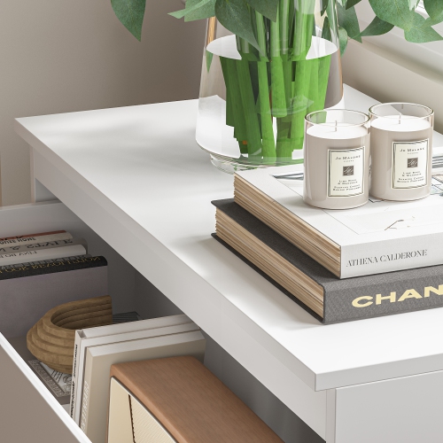 Famapy 3-Drawer Dresser, Wooden Dresser Tower with Wide Storage Space, Dresser Closet for Nursery Living Room Bedroom Hallway,(30.3”W x 15.7”D x