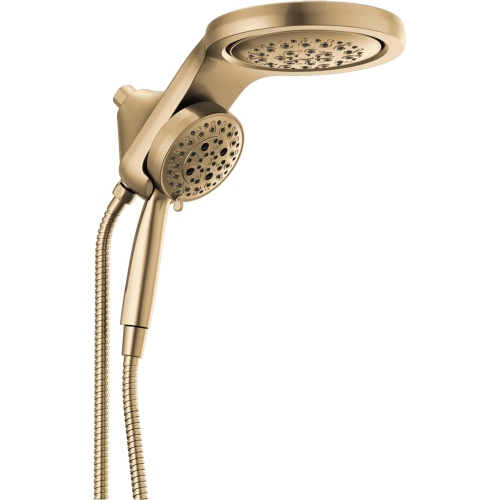 DELTA FAUCET  58680-Cz25 Hydrorain H2Okinetic 5-Setting Two-In-One Bronze Head With Hand Shower In Champagne