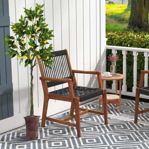 Costway 1 PCS 5.2 FT Tall Artificial Lemon Tree with Lemon Fruits, Cement Pot for Porch, Office