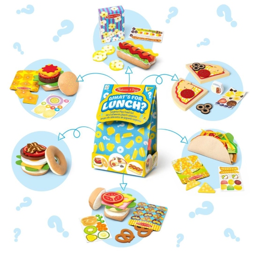 MELISSA & DOUG  What’S for Lunch? Surprise Meal Play Food Set Surprise Food Toy