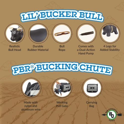 Lil' Bucker Bull & PBR Bucking Chute