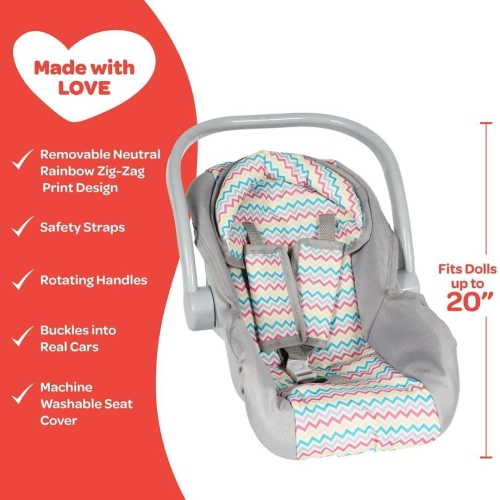 Zig Zag Rainbow Car Seat