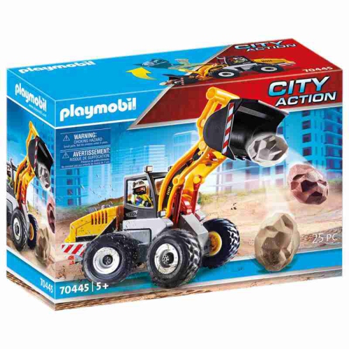 Image 1 de 6.. Playmobil City action - chargeuse sur pneus avant