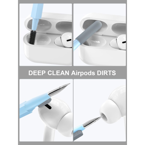 Keyboard Cleaner Kit, Electronics Cleaning Kit with Retractable Big Brush, Portable, 20 in 1 Multi-Tool Kit with 2.5ml Mist Spray