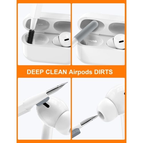 Keyboard Cleaner Kit, Electronics Cleaning Kit with Retractable Big Brush, Portable, 20 in 1 Multi-Tool Kit with 2.5ml Mist Spray