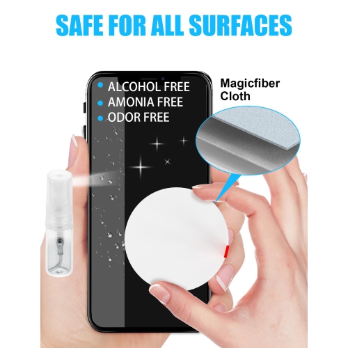 Keyboard Cleaner Kit, Electronics Cleaning Kit with Retractable Big Brush, Portable, 20 in 1 Multi-Tool Kit with 2.5ml Mist Spray