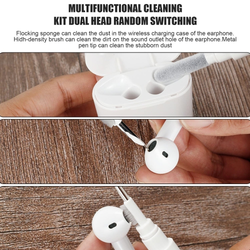 Cleaning Soft Brush Keyboard Cleaner 5-in-1 Multi-Function Computer Cleaning Tools Kit - Keycap Puller for Bluetooth Earphones Laptop Airpods Pro