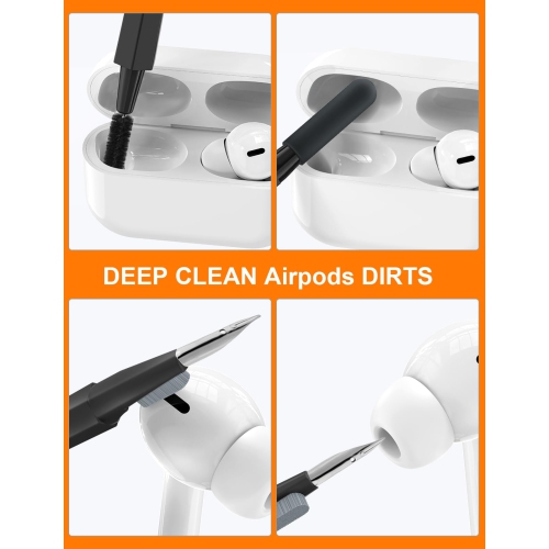 Keyboard Cleaner Kit, Electronics Cleaning Kit with Retractable Big Brush, Portable, 20 in 1 Multi-Tool Kit with 2.5ml Mist Spray