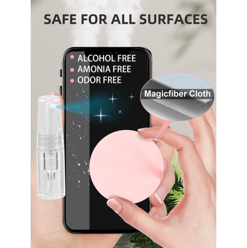 Keyboard Cleaner Kit, Electronics Cleaning Kit with Retractable Big Brush, Portable, 20 in 1 Multi-Tool Kit with 2.5ml Mist Spray