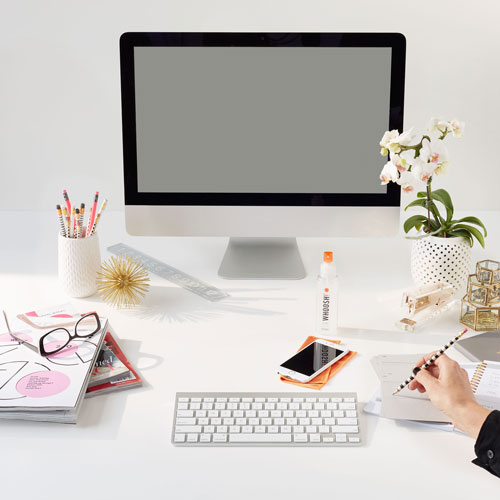 Vaporisateur de nettoyant 3,4 oz/100 ml Screen Shine Go XL de Whoosh! avec chiffon en microfibre