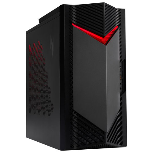 Image 3 of 14.. Acer Nitro N50 Gaming PC - Black/Red