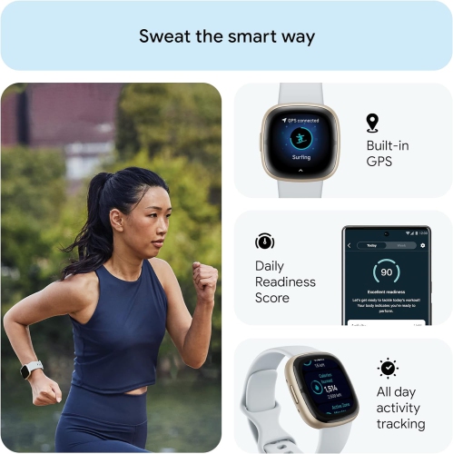 Fitbit Sense 2 Smartwatch with Bluetooth Calling, Built-in GPS, Heart Rate Monitor by FITBIT - Refurbished condition - Image 6