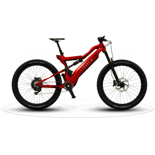 Nireeka Revenant 250 W Carbon Fiber Electric City Bike with up to 100km Battery Range - 32 km/h - Small - Pearlized Red