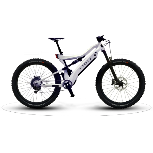 Nireeka Revenant 250 W Carbon Fiber Electric City Bike with up to 100km Battery Range - 32 km/h - Medium - Pearlized White