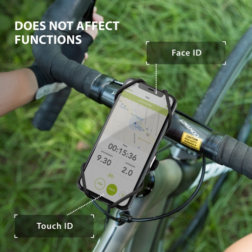 Bike Tie Pro 3 Bike Phone Mount, Universal Bicycle Phone Holder for Bike Compatible with iPhone 15-11 Pro Max XS 8 Plus, Galaxy S22-10 Edge Note 20,