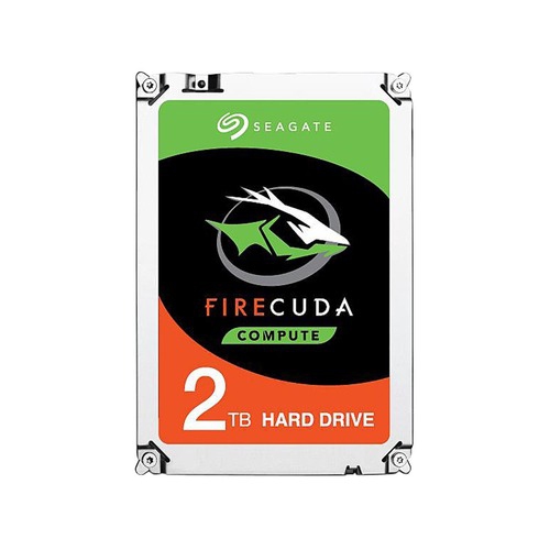 Disque SSD hybride 2&nbsp;To de jeu FireCuda de Seagate; cache 64&nbsp;Mo de 7200&nbsp;tr/min; disque dur interne SATA de 6,0Gb Go/s et 3,5 po;