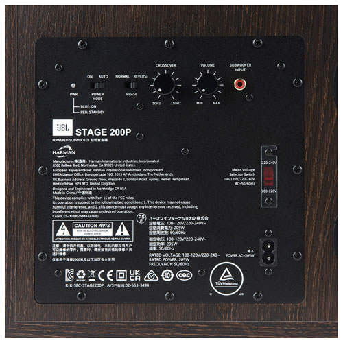 JBL Stage200P 10" 150-Watt Subwoofer - Espresso