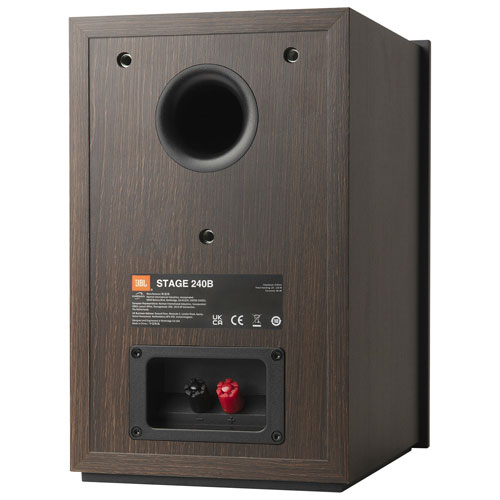 Haut-parleur d'étagère de 4,5 po Stage240B de JBL - Paire - Espresso