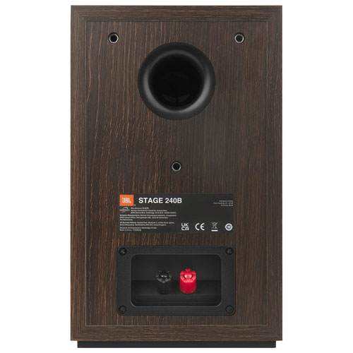 Haut-parleur d'étagère de 4,5 po Stage240B de JBL - Paire - Espresso