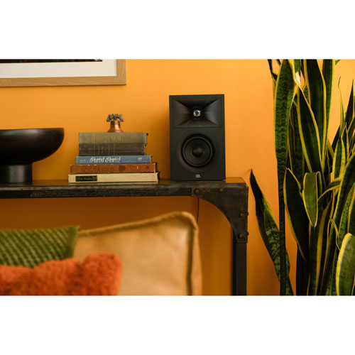 Haut-parleur d'étagère de 4,5 po Stage240B de JBL - Paire - Espresso