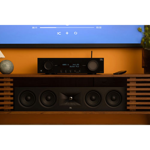 Haut-parleur de canal central à 2,5 voies 150 W 4,5 po Stage245C de JBL - Espresso