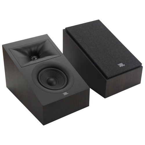 Haut-parleur d'étagère Dolby Atmos 150 W 4,5 po Stage240H de JBL - Paire - Espresso