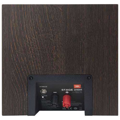 Haut-parleur d'étagère Dolby Atmos 150 W 4,5 po Stage240H de JBL - Paire - Espresso