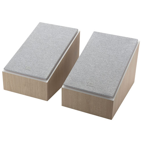 JBL Stage240H 4.5" 150-Watt Dolby Atmos Bookshelf Speaker - Pair - Latte