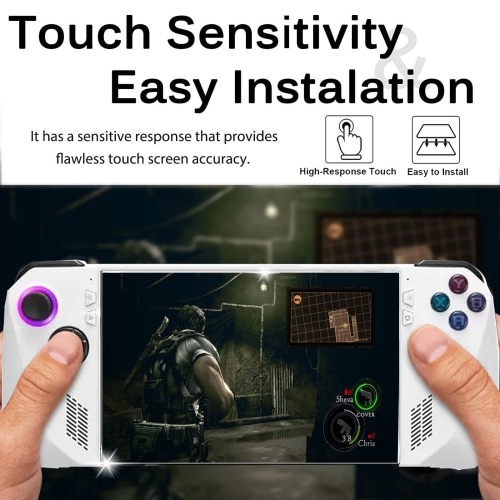 Paquet de 2 cartouches Miimall compatible avec le protecteur d'écran en verre trempé ROG Ally, le protecteur d'écran sans bulles anti-traces de