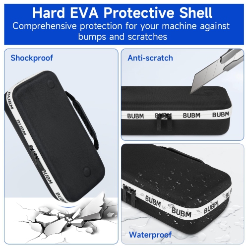 Étui de transport compatible avec la console de jeu portative ROG Ally d'Asus avec protecteur d'écran et capuchons antidérapants en silicone, étui