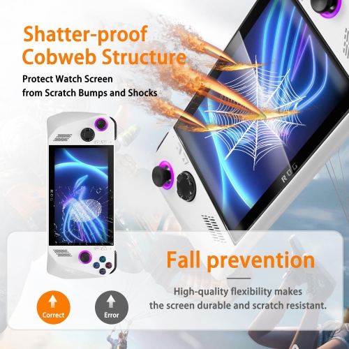 Asus Rog ALLy Tempered Glass Screen Protector,Ultra-thin Scratch Resistant HD for Asus Rog Ally Gaming Handheld for Asus Rog Ally Screen Protector