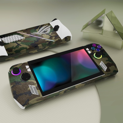 Autocollant de protection pour ROG Ally, autocollants personnalisés revêtements en vinyle pour console de jeu portative ROG Ally - Camouflage vert