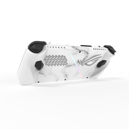 Autocollant de protection pour ROG Ally, autocollants personnalisés roulés en vinyle pour console de jeu portative ROG Ally - marbre blanc impeccable