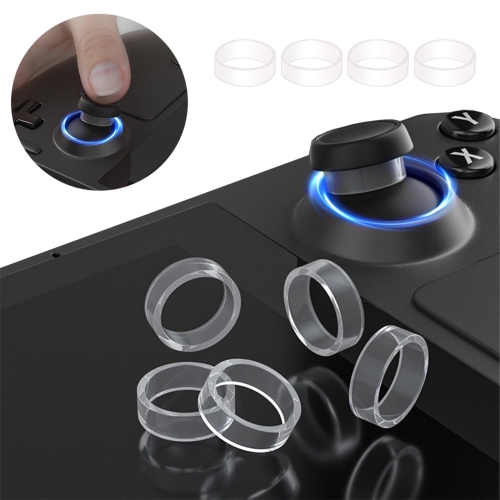 Joystick Protectors Compatible with ASUS ROG Ally Clear Elastic TPU Protector Rings Wear Resistant Joystick Accessories for Steam