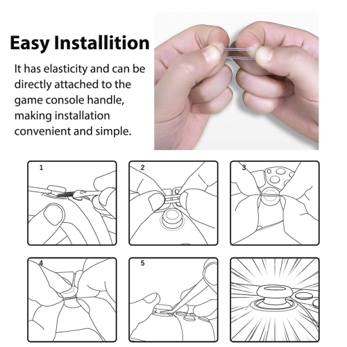 Joystick Protectors Compatible with ASUS ROG Ally Clear Elastic TPU Protector Rings Wear Resistant Joystick Accessories for Steam